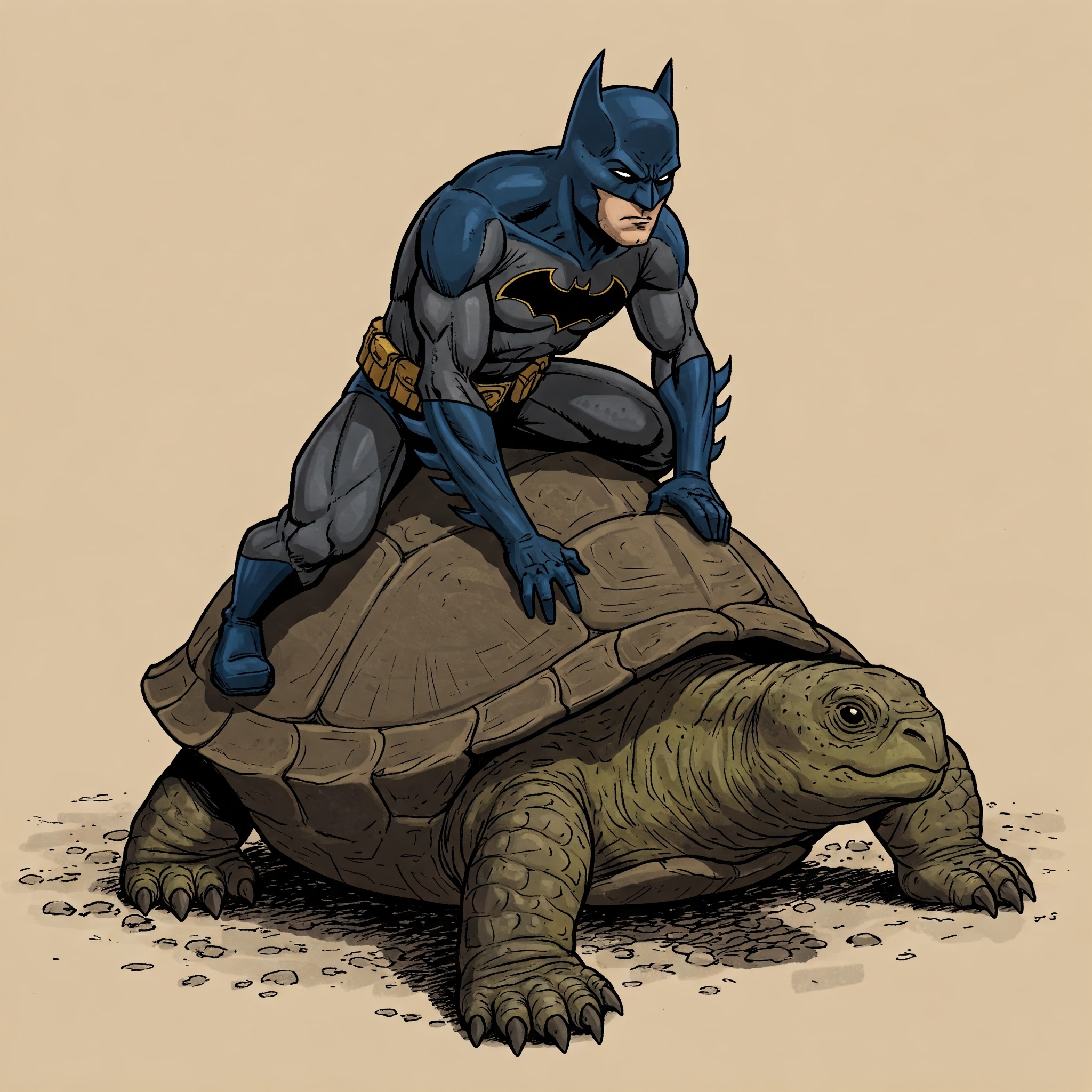 Batman on turtle featured meme